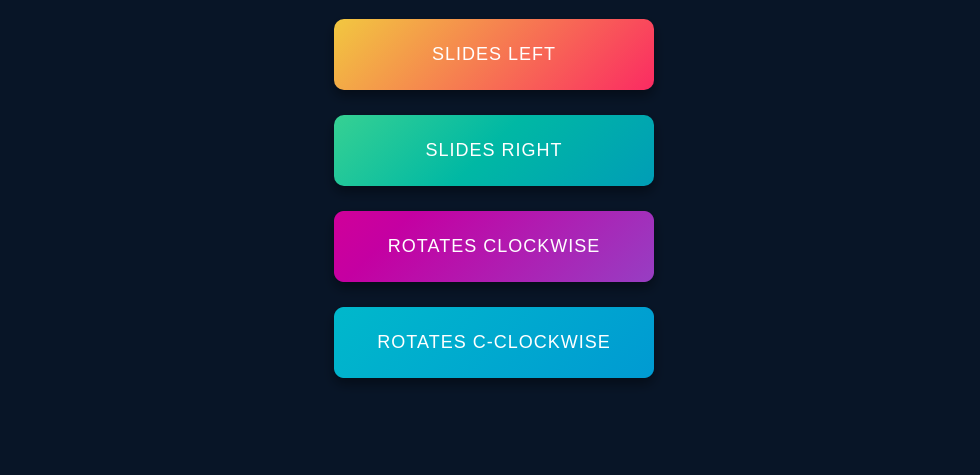 Gradient buttons pure CSS