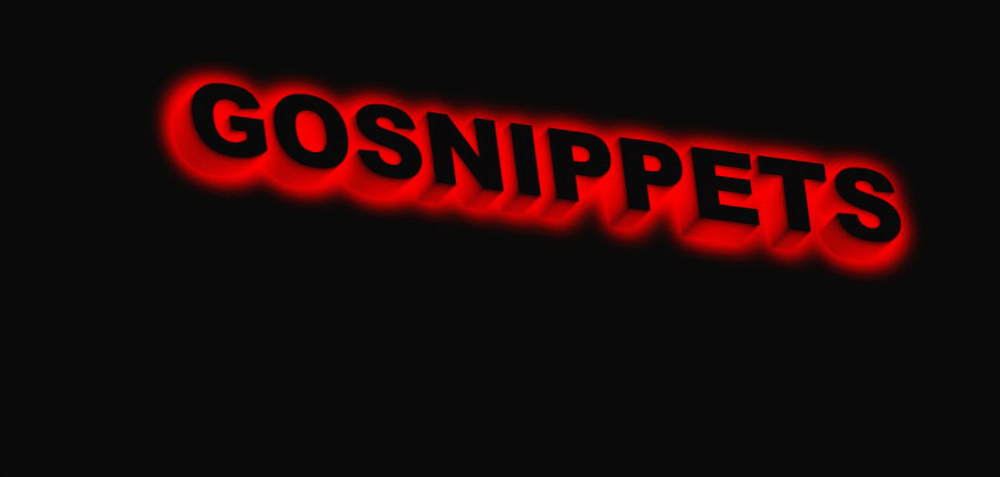 Glowing Text Animation