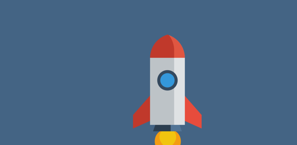 Rocket launch animation