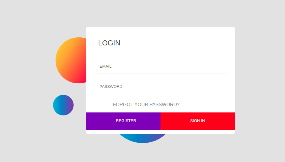 login form snippet