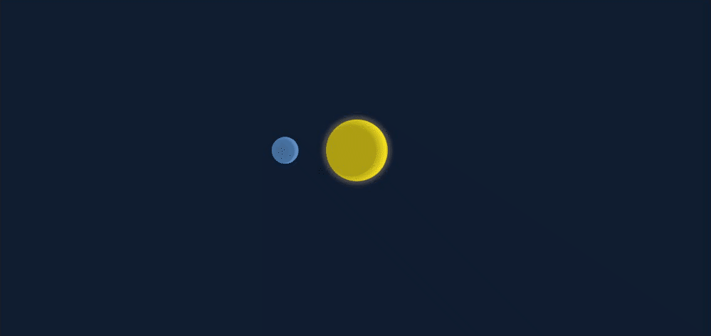 Sun-Earth rotation animation