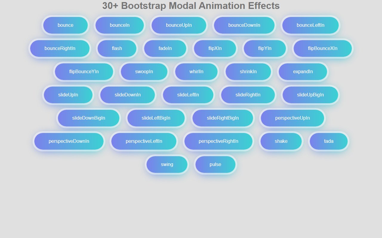 30+ Bootstrap Modal dialog Animation Effects — Bootstrap 5 snippet preview