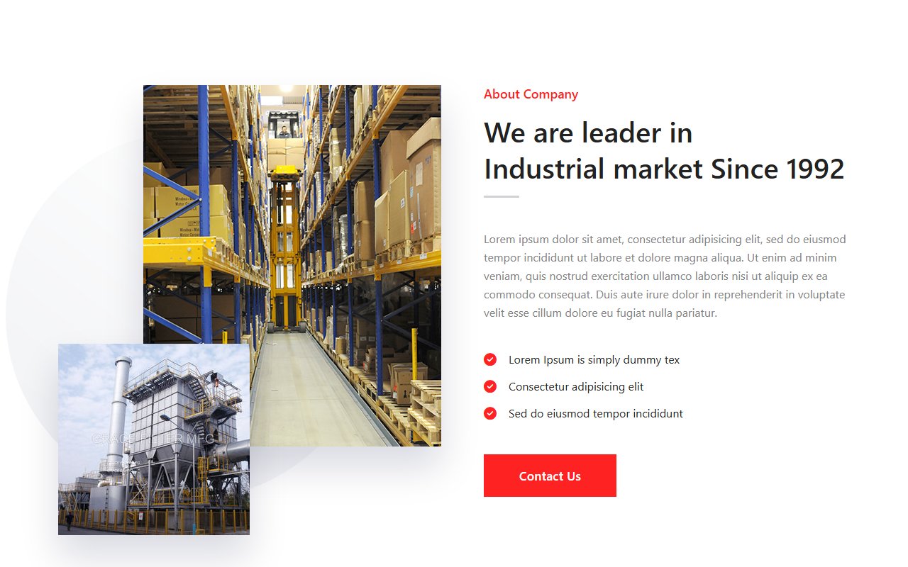About Us Responsive snippet — Bootstrap 5 snippet preview