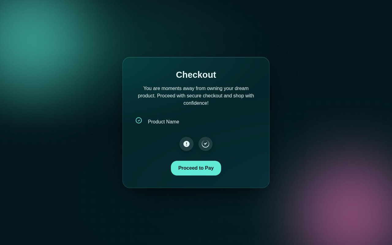 Aurora Mint E-commerce Checkout Card with Trust Badges — Bootstrap 5 snippet preview