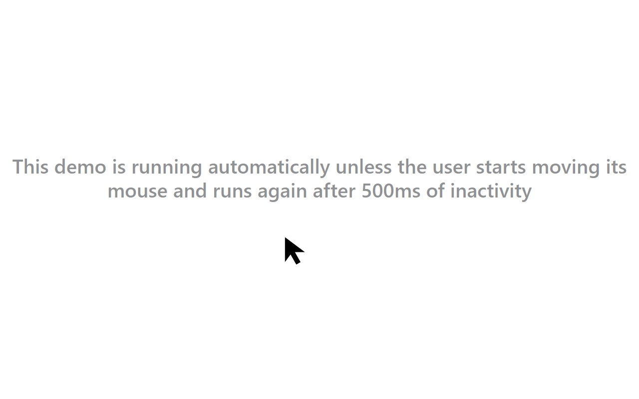 Auto move mouse cursor snippet — Bootstrap 5 snippet preview