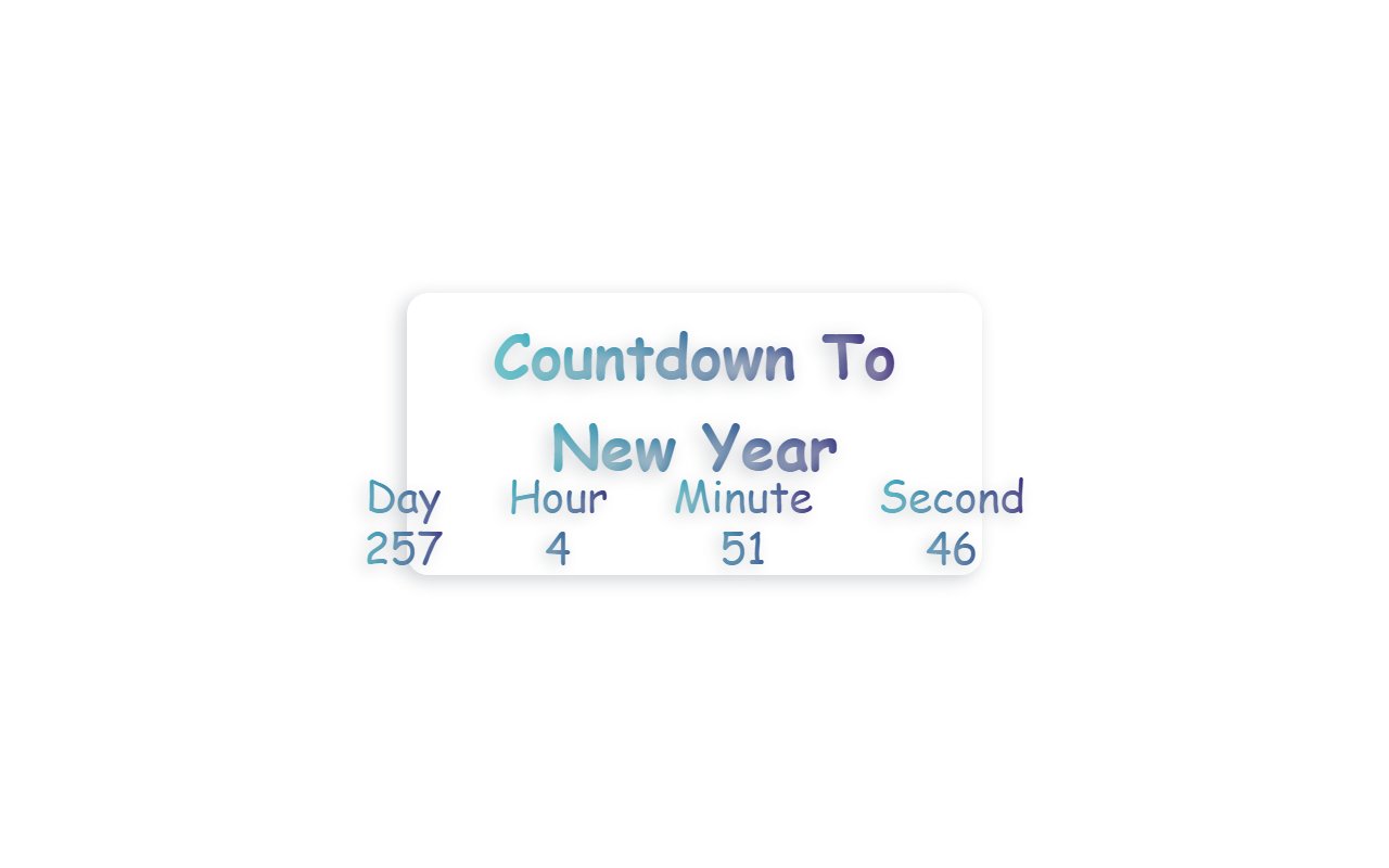 Awesome Countdown for New Year — Bootstrap 5 snippet preview