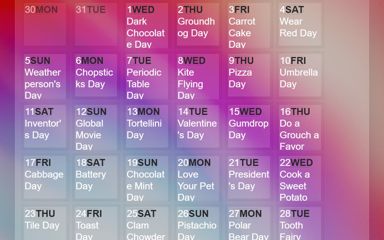 Awesome neumorphism calendar design with gradient background — Bootstrap 5 snippet preview