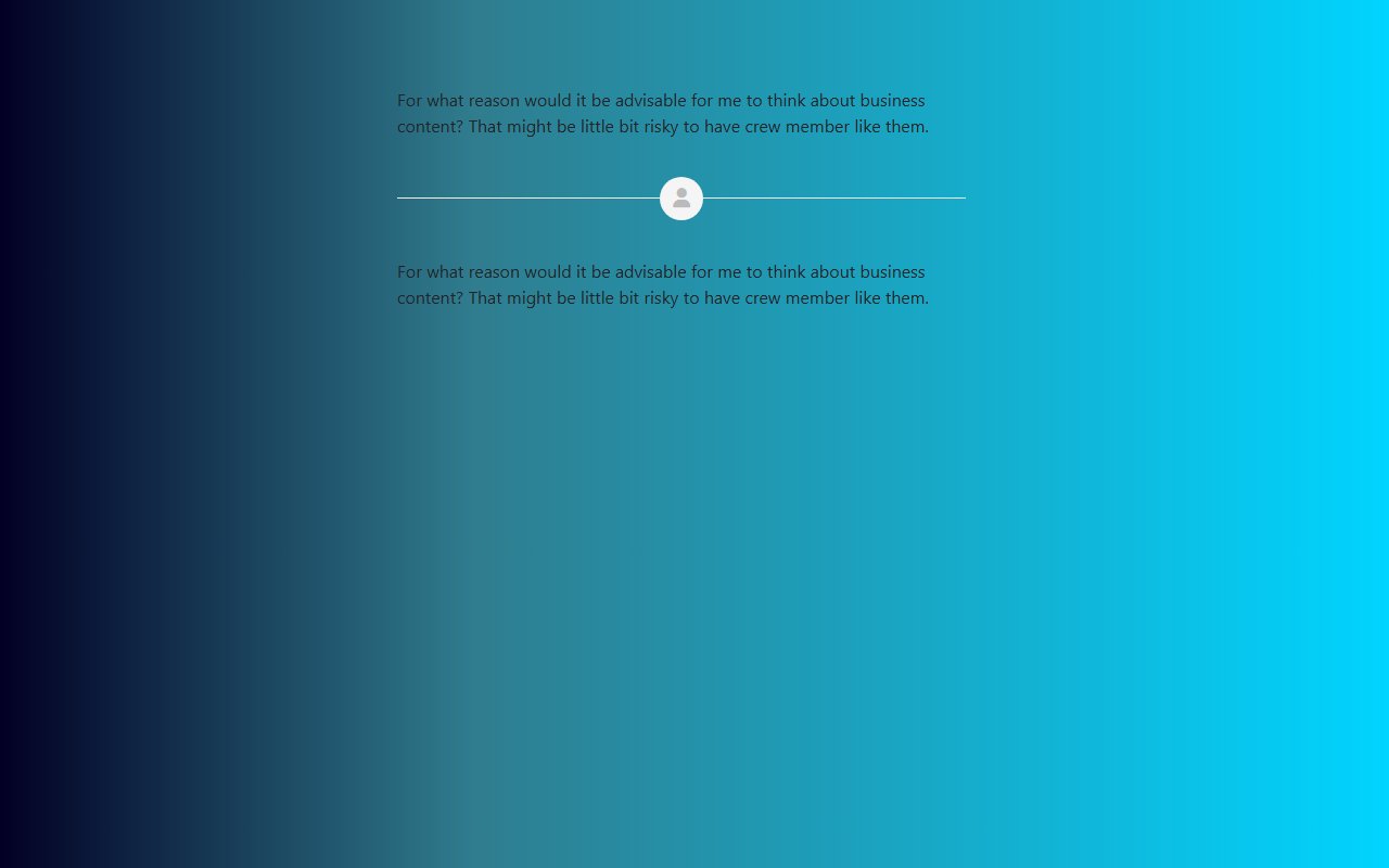 Bootstrap 5 Center Aligned rounded line divider snippet — Bootstrap 5 snippet preview