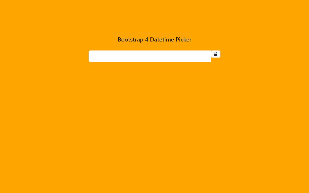 Bootstrap 5 Datatime Picker snippets example — Bootstrap 5 snippet preview
