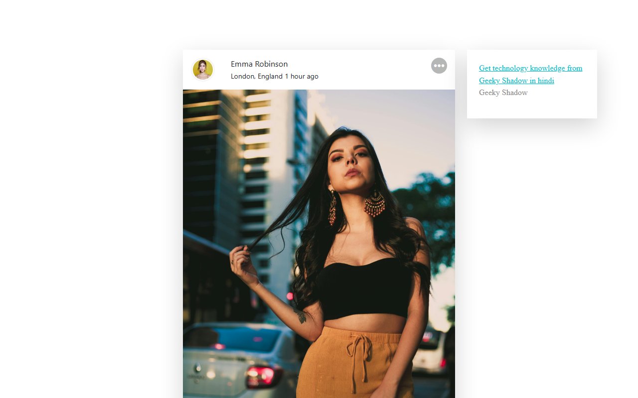 Bootstrap 5 social media post feed with comment section — Bootstrap 5 snippet preview