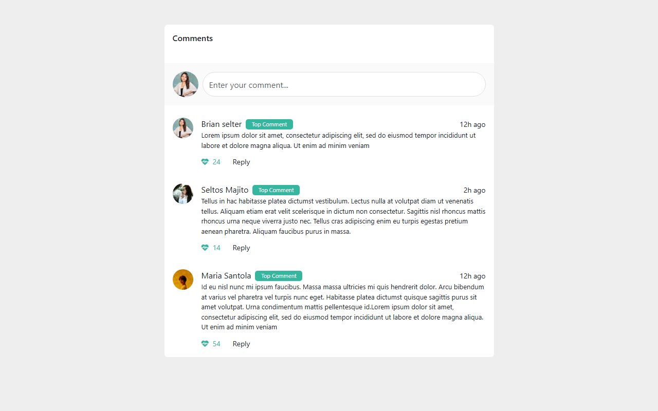 Bootstrap 5 user comment section template snippets — Bootstrap 5 snippet preview
