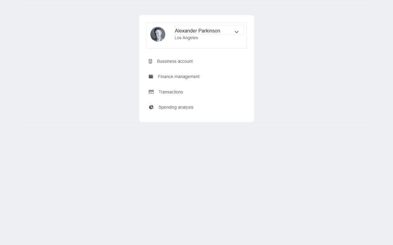 Bootstrap 5 User profile with economic details — Bootstrap 5 snippet preview