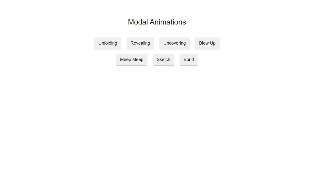 Bootstrap Modal Animations snippet — Bootstrap 5 snippet preview