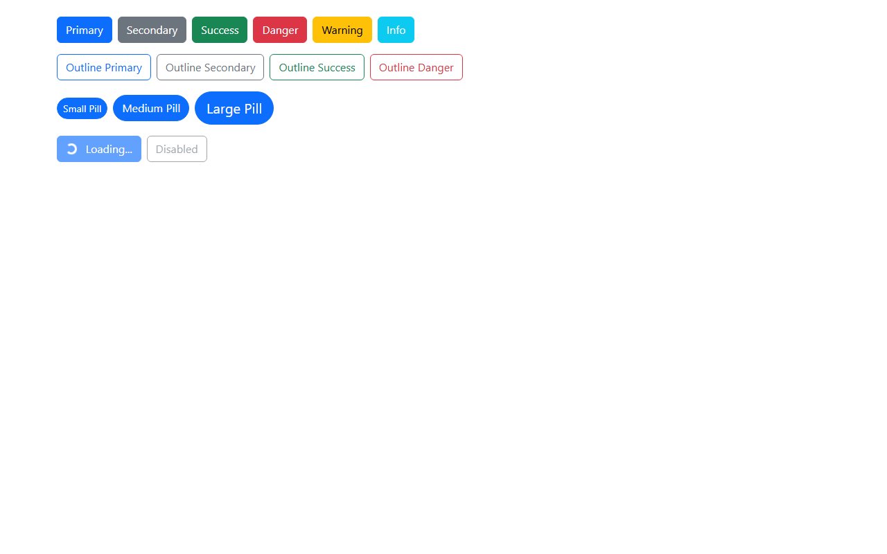 Button Group — Bootstrap 5 snippet preview