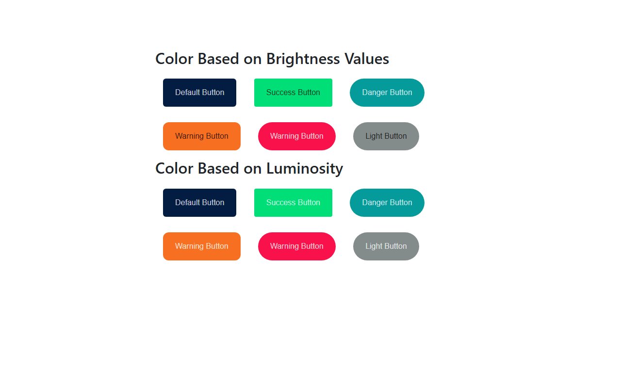Changing Text Color Based on Background Color — Bootstrap 5 snippet preview