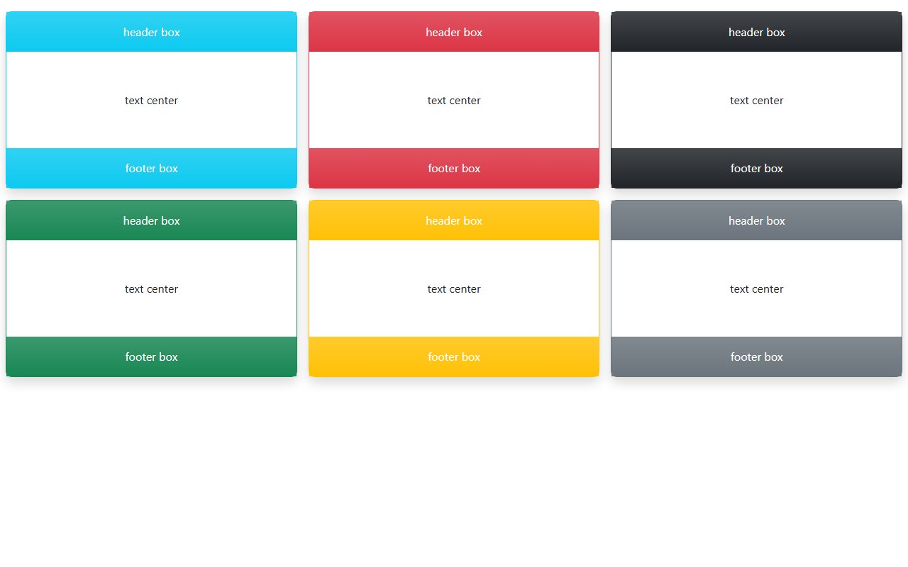 Colored boxes boostrap 5.1.3 — Bootstrap 5 snippet preview
