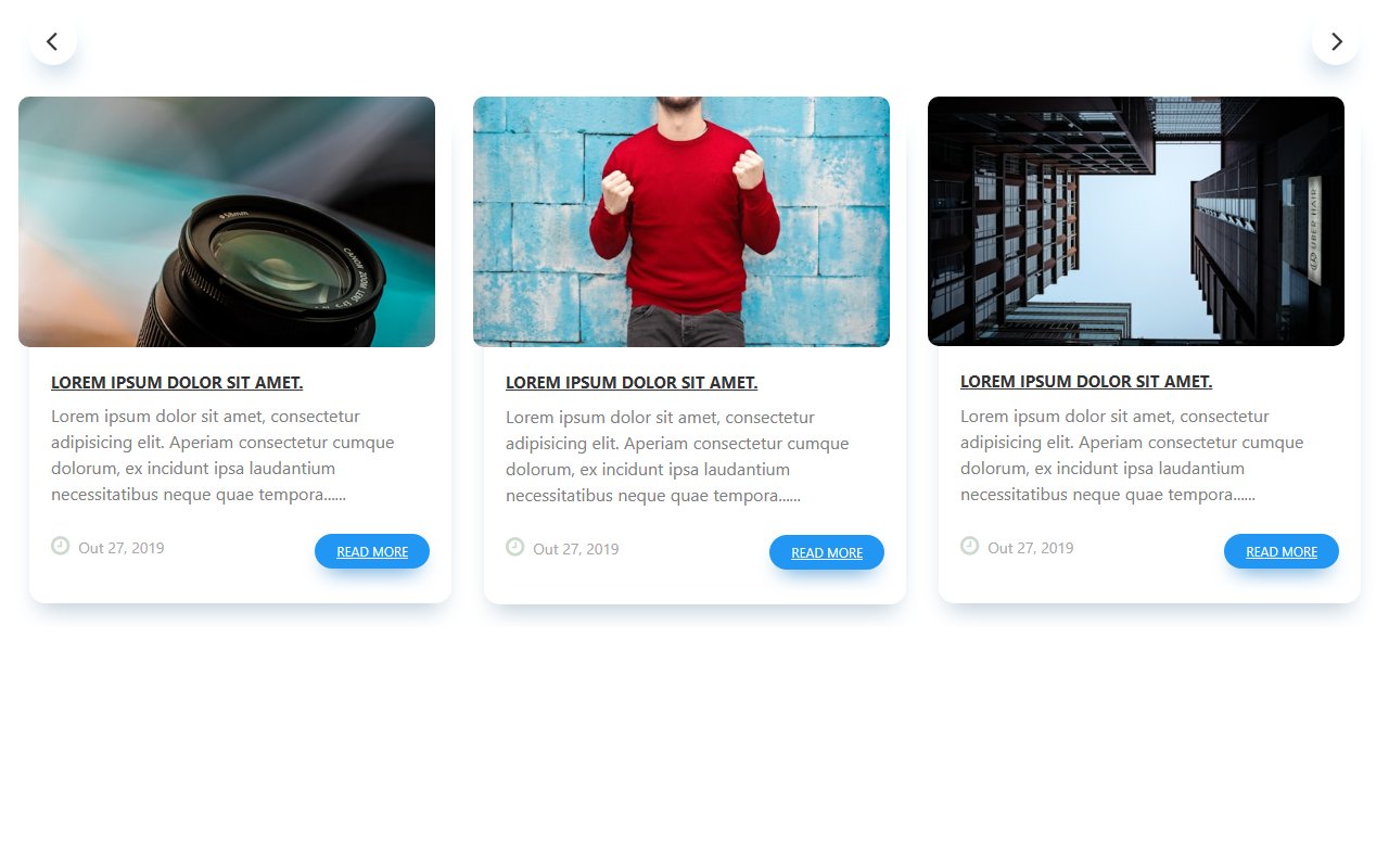 Cool card carousel Bootstrap 5 example — Bootstrap 5 snippet preview