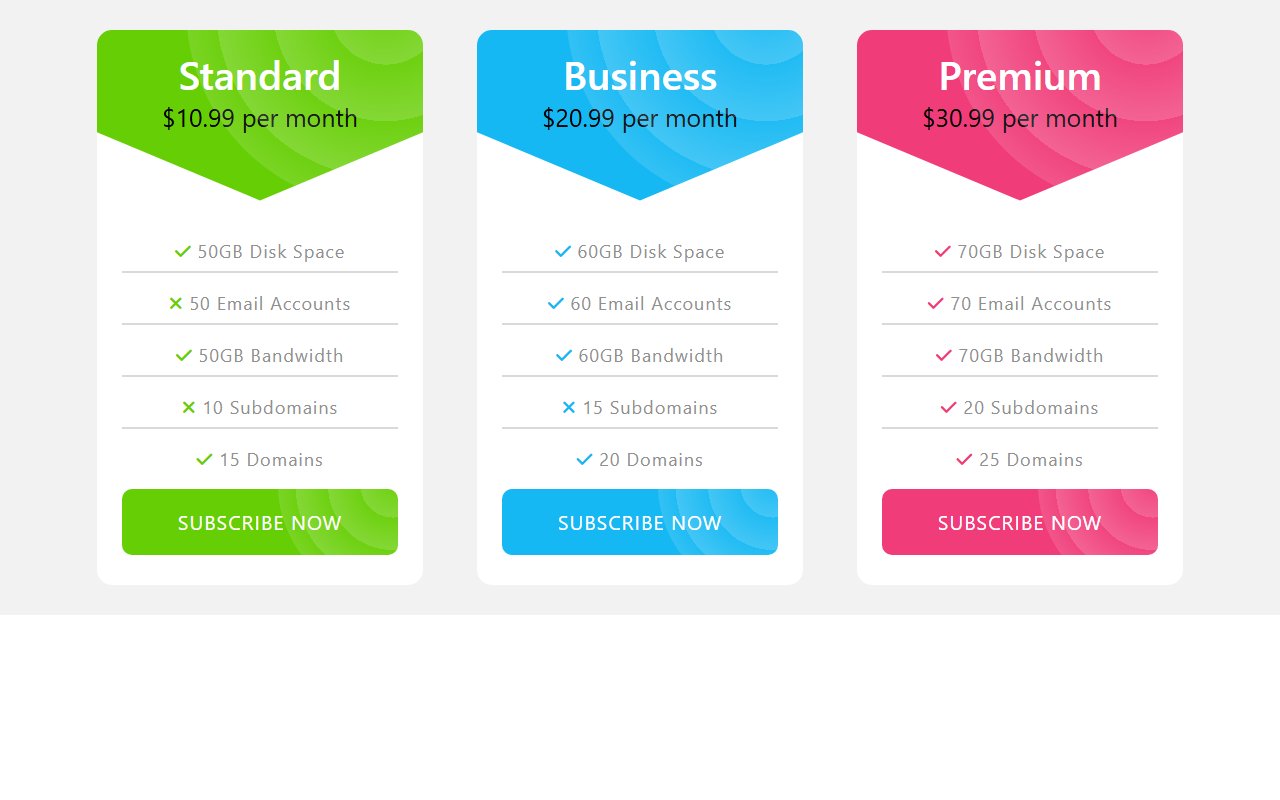 Creative Bootstrap 5 pricing table example — Bootstrap 5 snippet preview