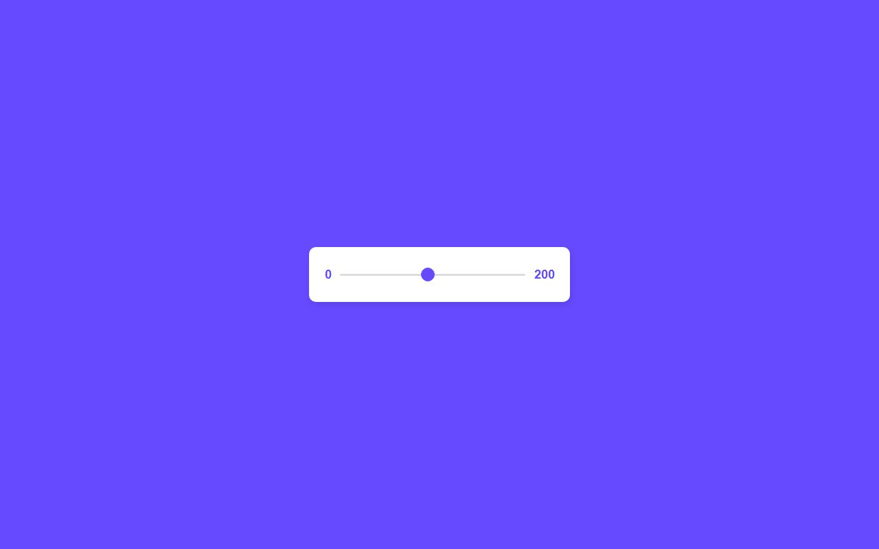 Custom Animated Range Slider using HTML, CSS & JavaScript… | GoSnippets