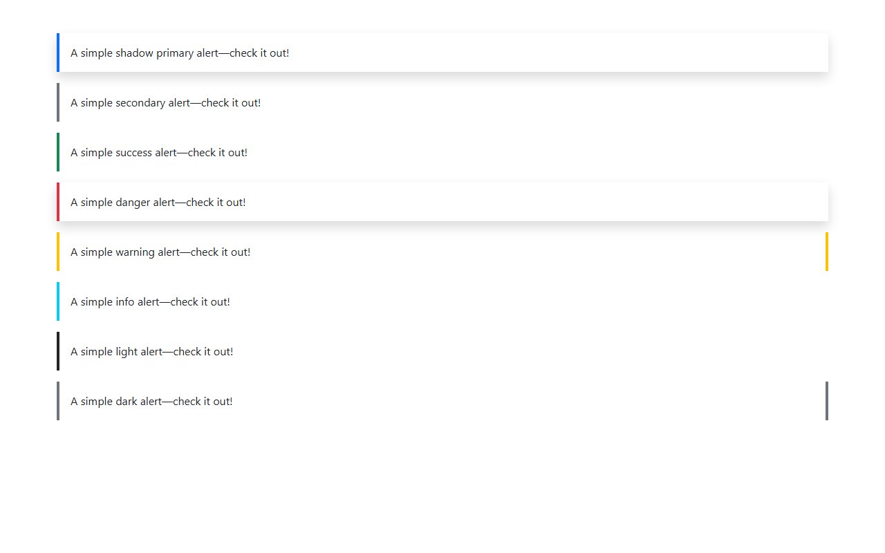 Custom colored alerts boostrap 5.1.3 — Bootstrap 5 snippet preview