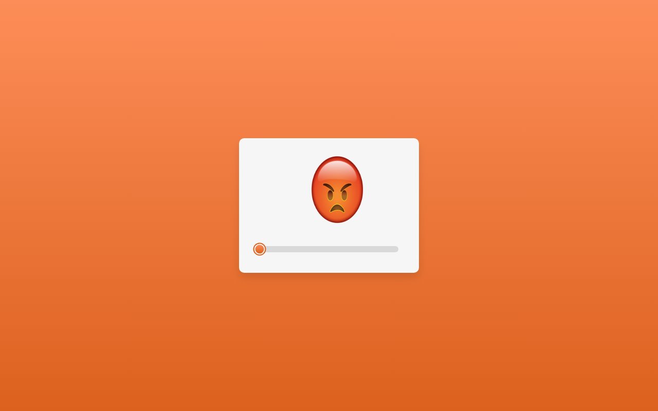 Custom Emoji Range Slider snippet using HTML CSS &… — Bootstrap 5 snippet preview