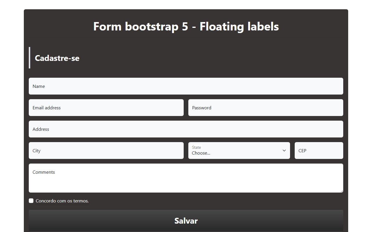 Custom form Bootstrap 5.1.3 — Bootstrap 5 snippet preview