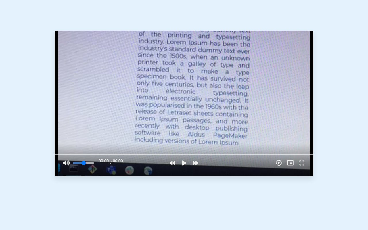 Custom Video Player with pure CSS and JavaScript [Source… | GoSnippets