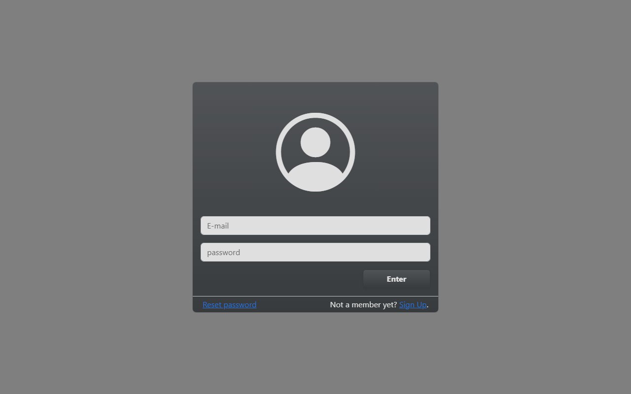 Dark login page Bootstrap 5 — Bootstrap 5 snippet preview