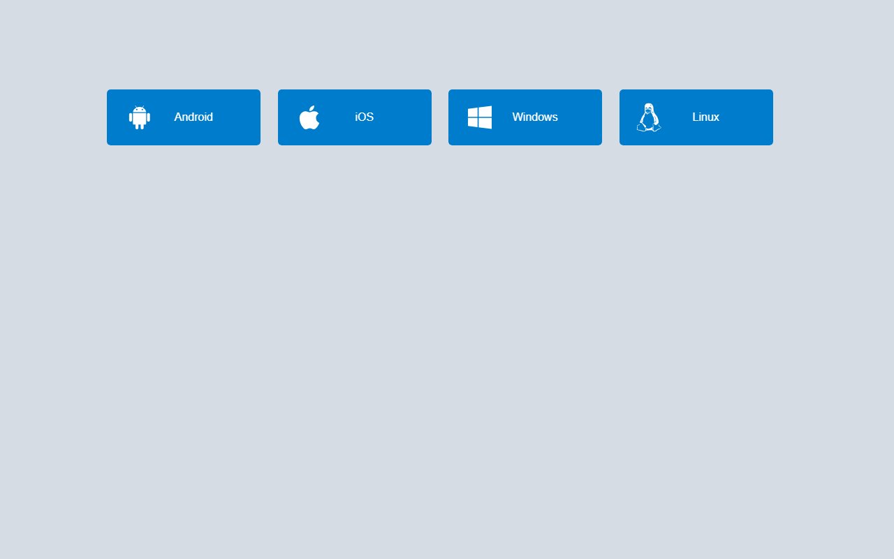 Download buttons with pure CSS snippet — Bootstrap 5 snippet preview