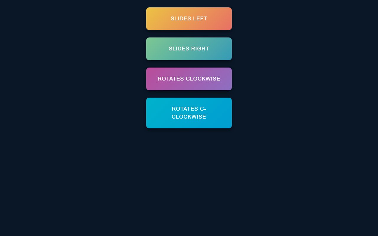 Gradient buttons pure CSS — Bootstrap 5 snippet preview