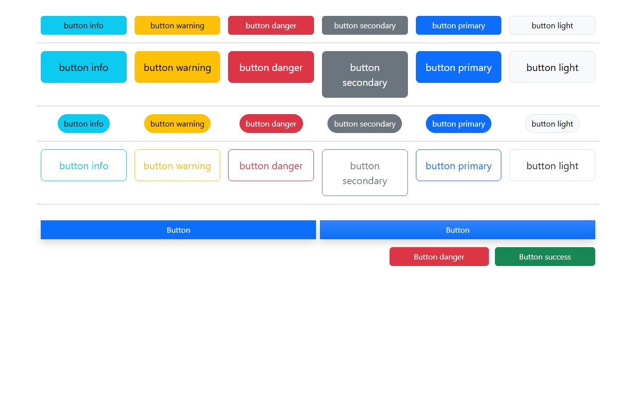 How to create custom buttons in boostrap 5.1.3 — Bootstrap 5 snippet preview