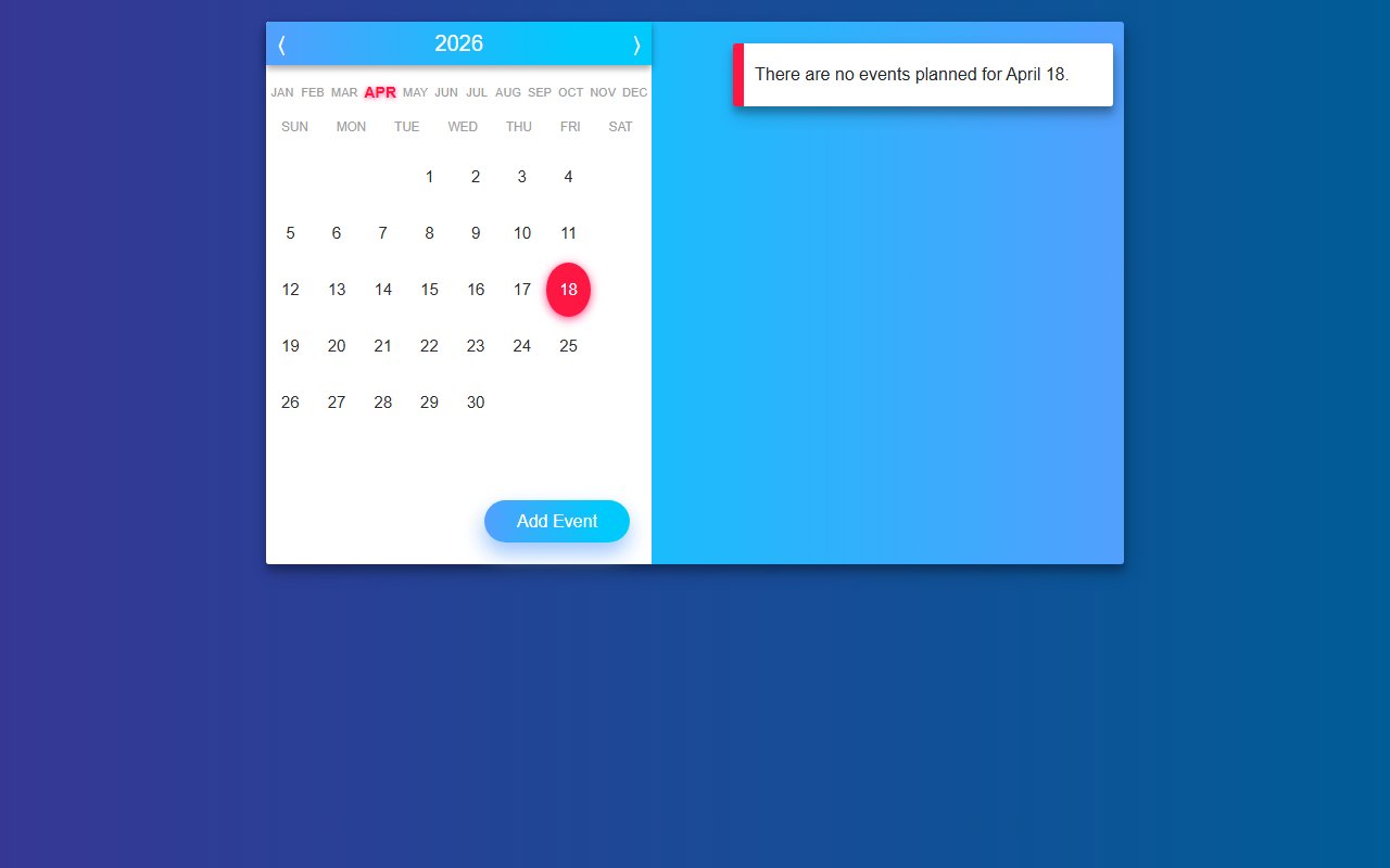 jQuery Event Calendar snippets — Bootstrap 5 snippet preview