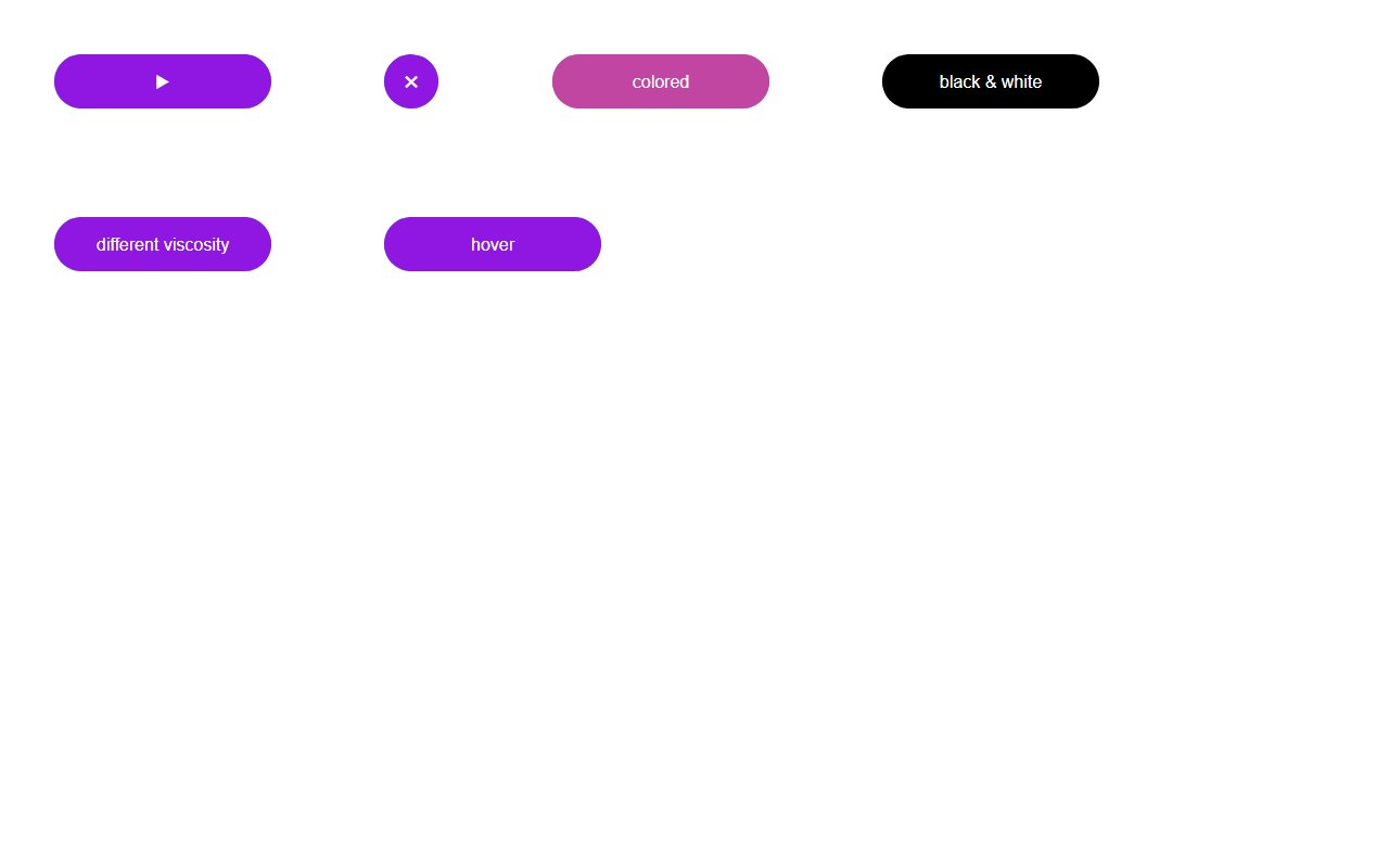 Liquid Button animation with JS and CSS example — Bootstrap 5 snippet preview