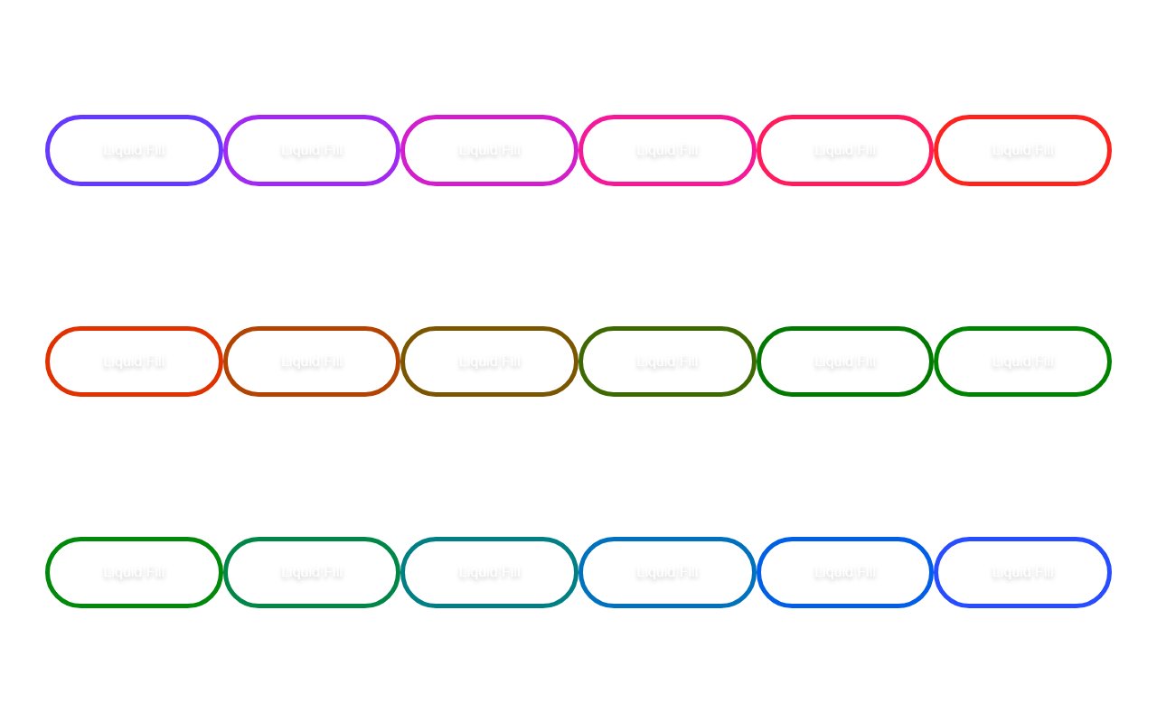 Liquid Fill Buttons animation on hover — Bootstrap 5 snippet preview