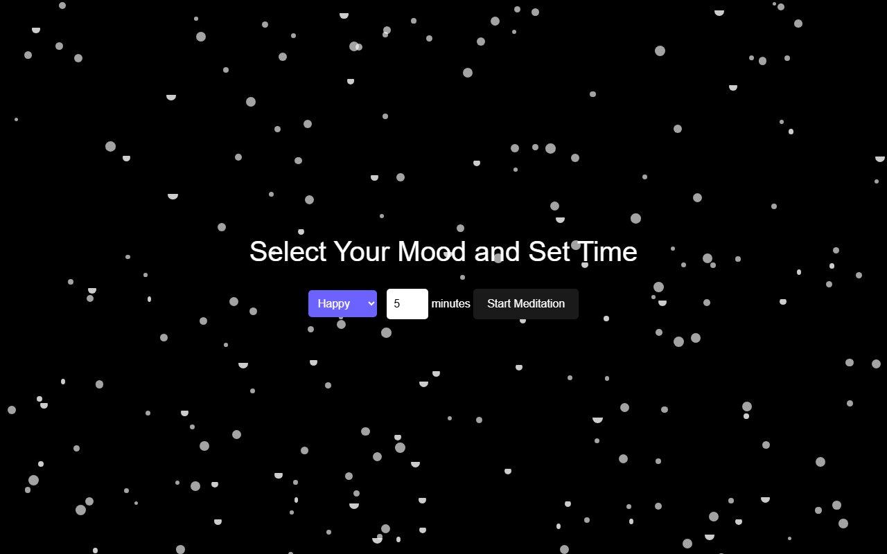 Meditation app which suggests or plays music when the user… — Bootstrap 5 snippet preview