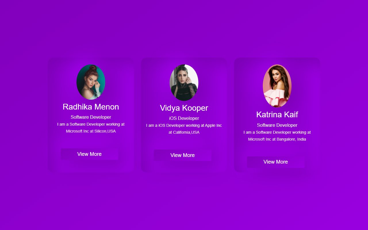 Neumorphic Meet Our Team Card | Neumorphic card design — Bootstrap 5 snippet preview