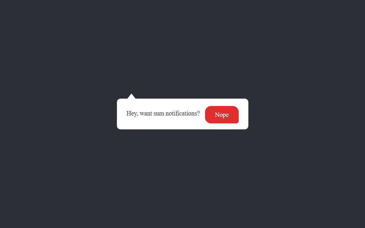 Notifications example with pure CSS — Bootstrap 5 snippet preview