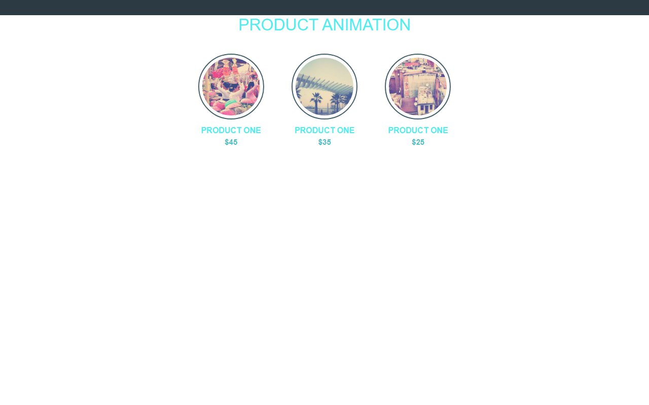 Product Animation with pure CSS — Bootstrap 5 snippet preview