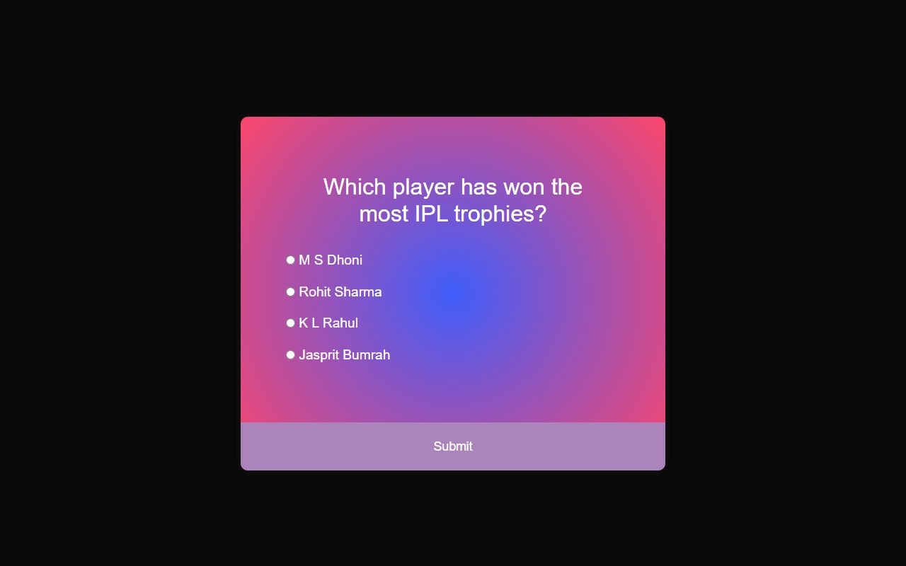Pure CSS multiple choice questions quiz template MCQs — Bootstrap 5 snippet preview