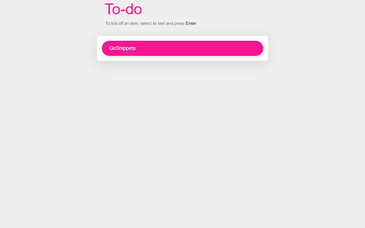 Pure CSS To-Do — Bootstrap utilities snippet — Bootstrap 5 snippet preview