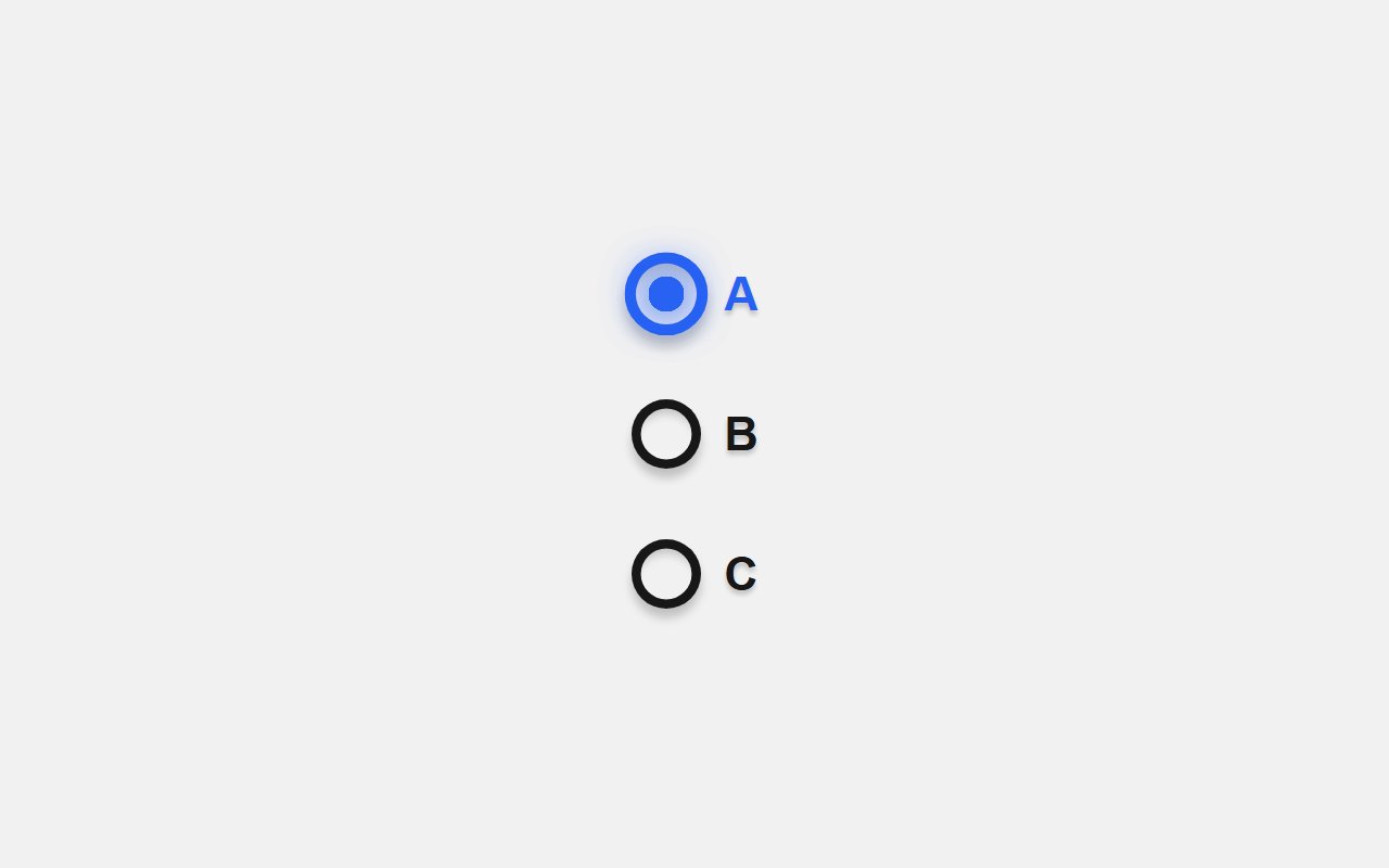 Radio button Hopping animation snippet with pure CSS — Bootstrap 5 snippet preview