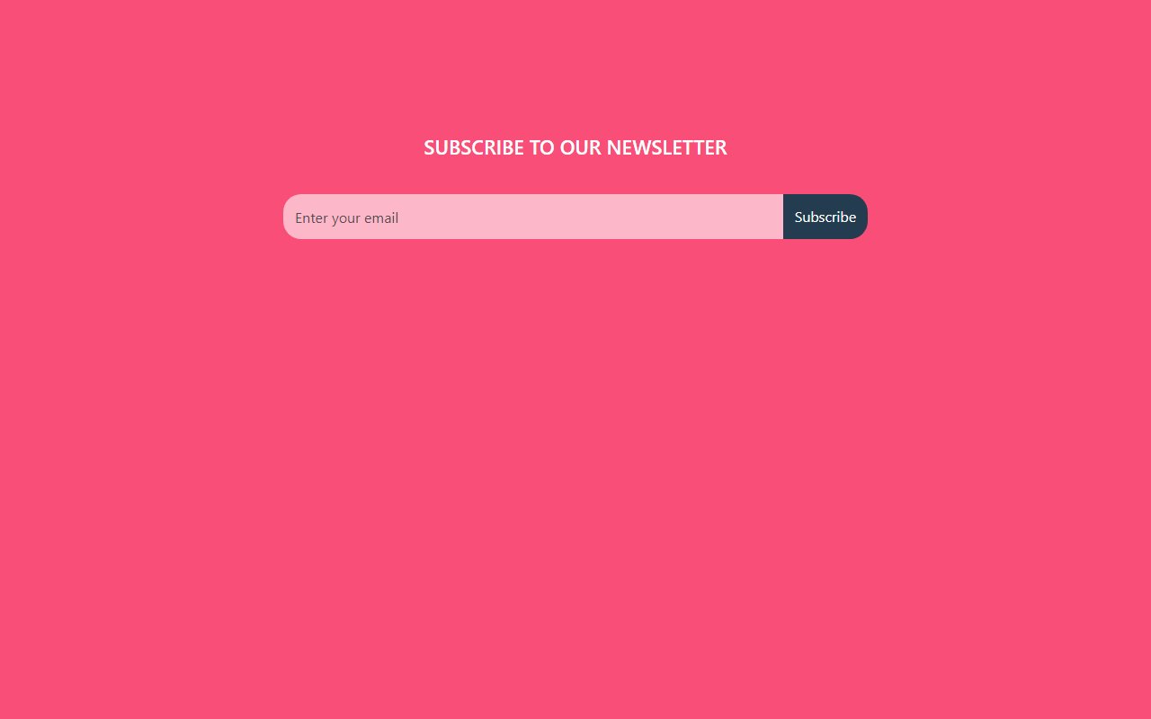 Responsive Bootstrap Newsletter Subscription Form — Bootstrap 5 snippet preview