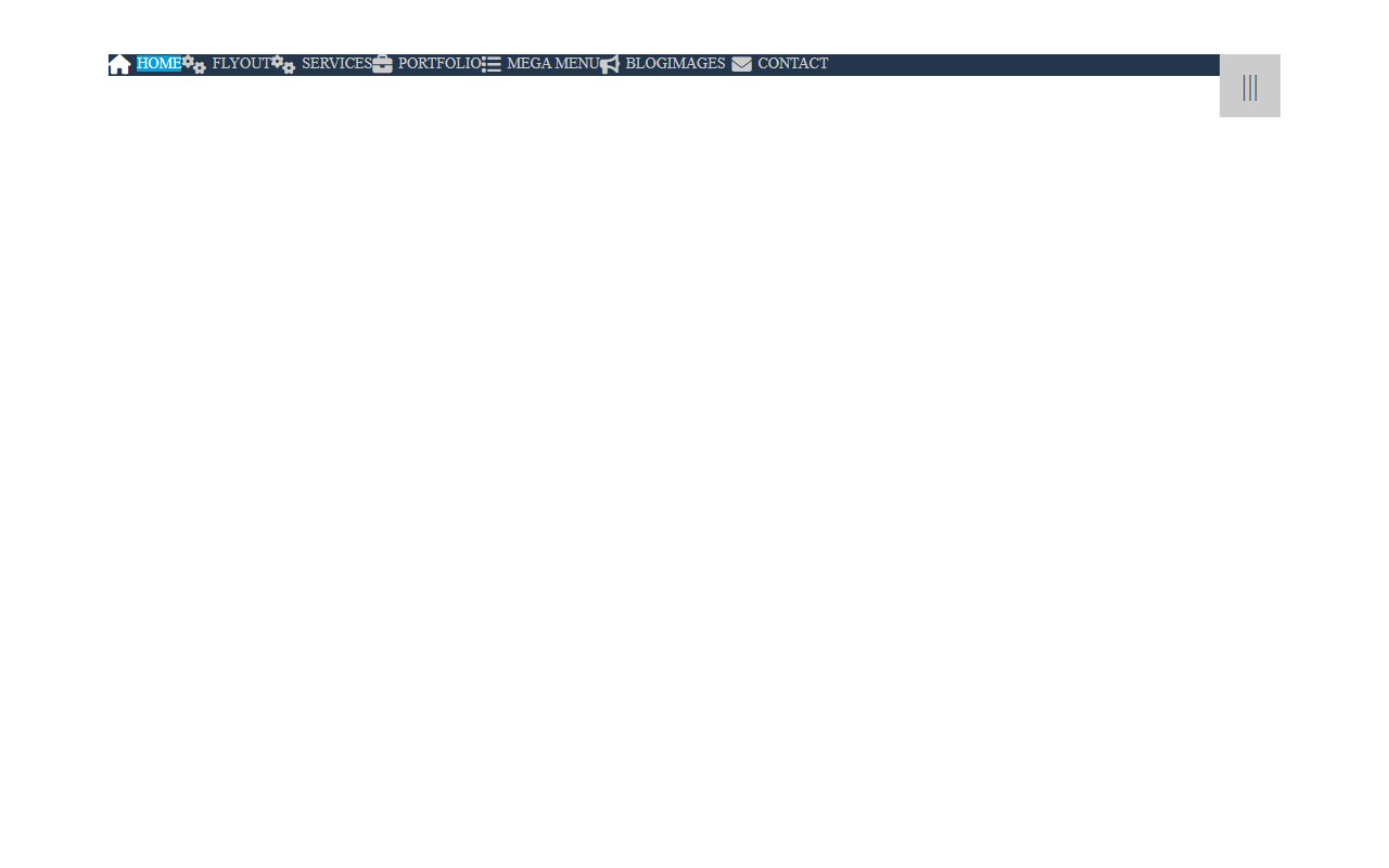 Responsive Mega Menu snippets — Bootstrap 5 snippet preview