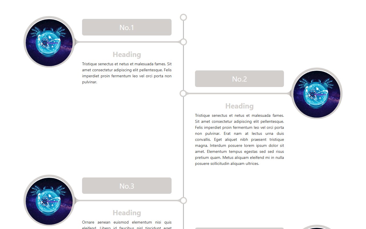 Responsive Timeline with Bootstrap-5 — Bootstrap 5 snippet preview