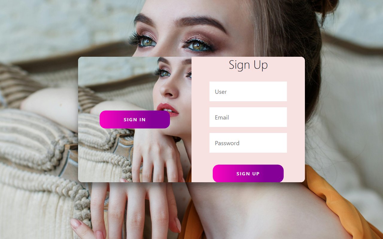Slide Sign In Form / Slide Sign Up Form — Bootstrap 5 snippet preview