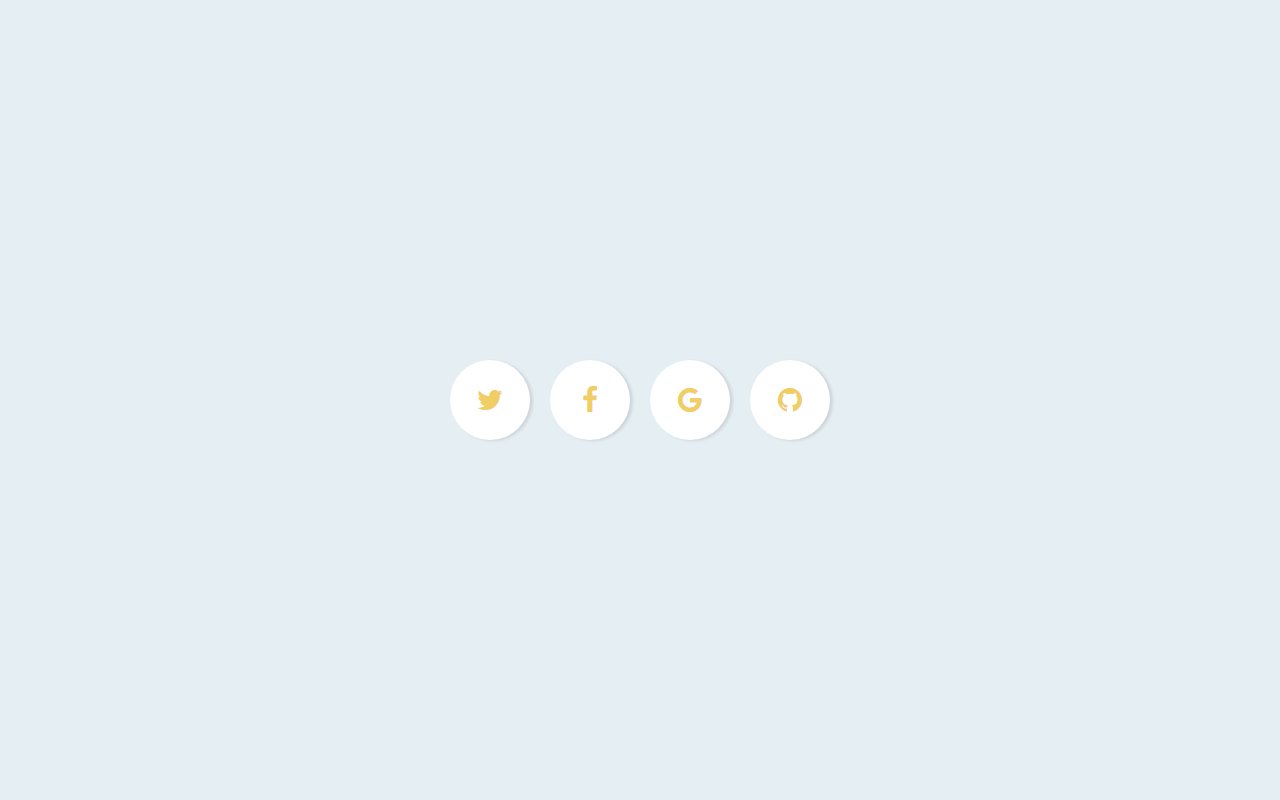 Social share button with animation — Bootstrap 5 snippet preview