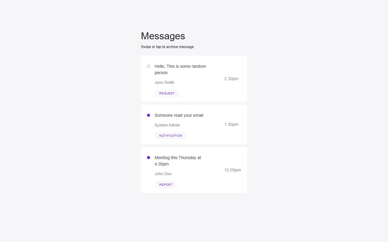 Swipe Gesture with HammerJS and Vue Directives — Bootstrap 5 snippet preview