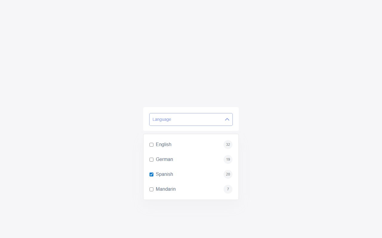 Vue JS Dropdown Menu Component — Bootstrap 5 snippet preview