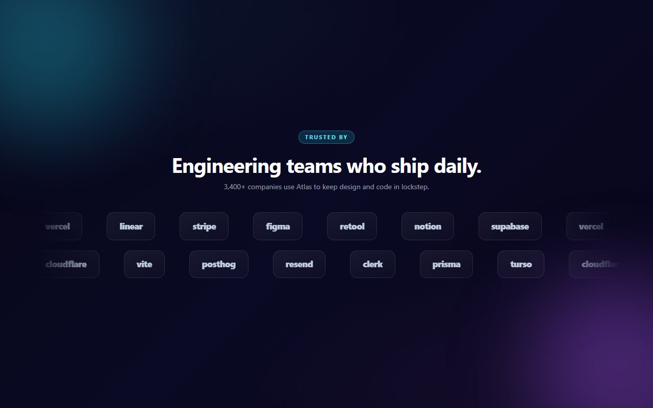 Marquee Logo Cloud — Tailwind CSS component preview
